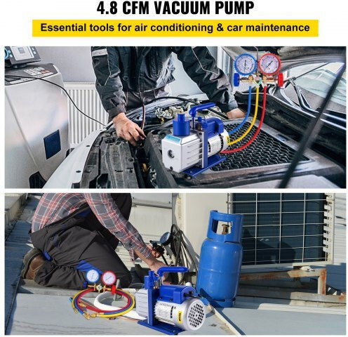 Vevor Αντλία Κενού Ηλεκτρικό 4.8CFM1/3HPZKB3F1V2