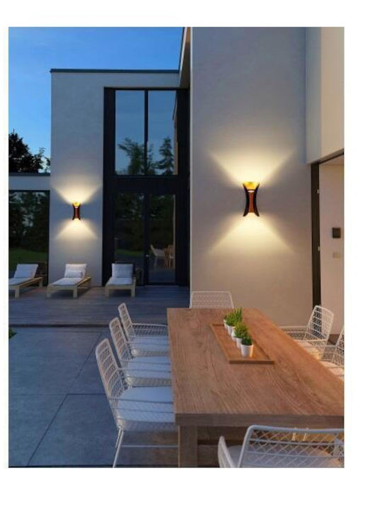 Horoz Electric Lumină de exterior montată pe perete LED IP65 10W cu Alb Natural Lumină 20x10x9.3εκ.