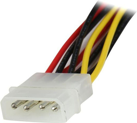 StarTech 15-Pin Sata - 4-Pin Molex Cable 0.3m Πολύχρωμο PYO2LP4LSATA
