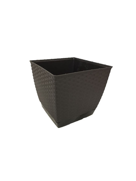 Strend Pro Blumentopf Kunststoff Braun