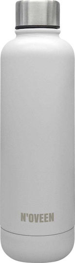 N'Oveen Μπουκάλι Θερμός Ανοξείδωτο BPA Free 500ml Λευκό
