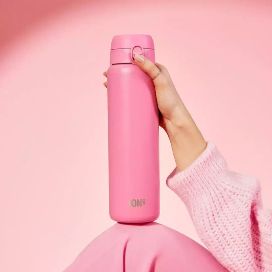 Ion8 Flasche Thermosflasche Rostfreier Stahl BPA Frei 920ml Rosa mit Mundstück