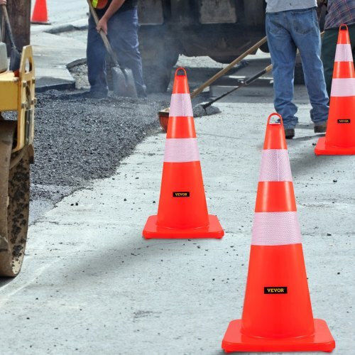 Vevor Conul De Circulație Din Plastic De Culoare Portocalie 10x10cm