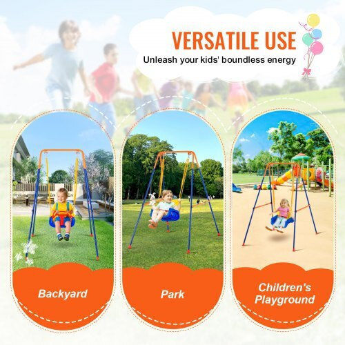 Vevor Plastic Foldable Swing Beige