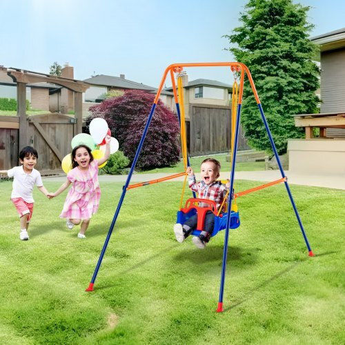 Vevor Plastic Foldable Swing Beige