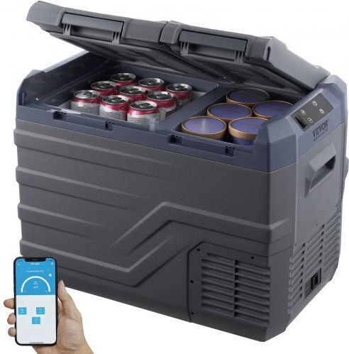 Vevor Преносим Хладилник 32л Капацитет 100-240V / 12V / 24V Черен