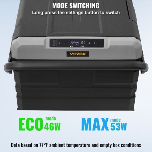 Vevor Portable Fridge 95L 12V / 24V / 100-240V Black