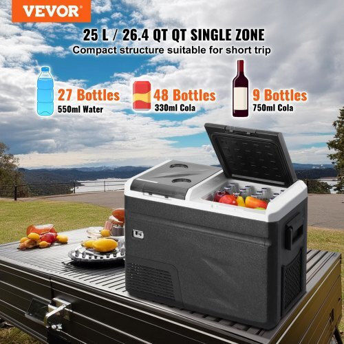 Vevor Φορητό Ψυγείο 36lt Εκρού