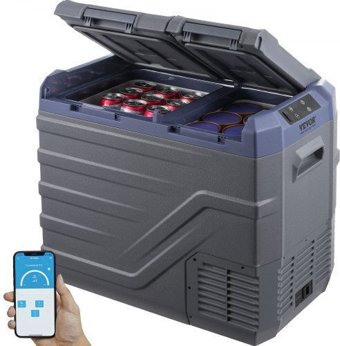 Vevor Φορητό Ψυγείο 40lt 100-240V Γκρι