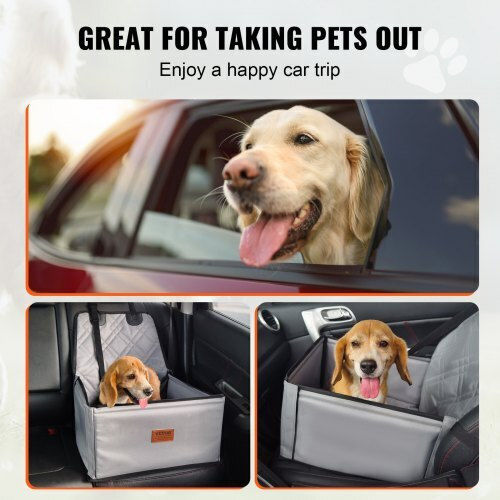 Vevor Waterproof Dog Car Seat Gray