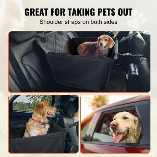 Vevor Waterproof Seat Car for Dog Black
