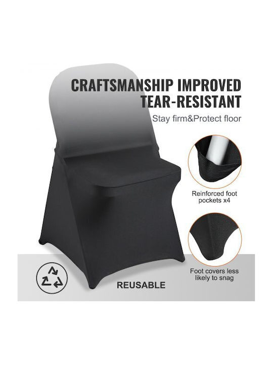Vevor Elastic Cover for Chair Black 30pcs YTHS30PCSDKQU88BSV0