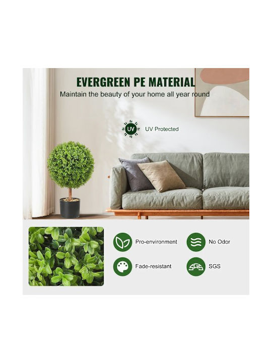 Изкуствено дърво за външно пространство Green 61см 2бр Vevor