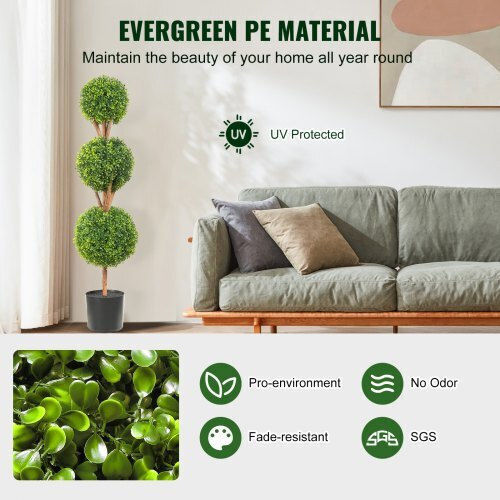 Buxus Дърво На Открито 122см 2 Бройки Vevor