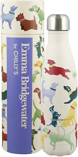 Chilly's Original Series Emma Bridgewater Бутилка Термос Неръждаема Стомана Без BPA 500ml Polka Dogs