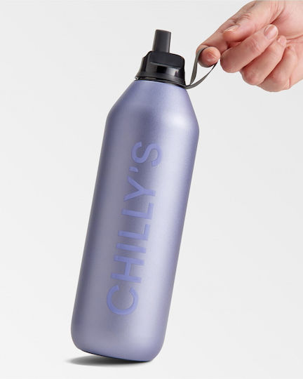 Chilly's Series 2 Flip Thermosflasche Rostfreier Stahl BPA-frei 1lt Series mit Stroh
