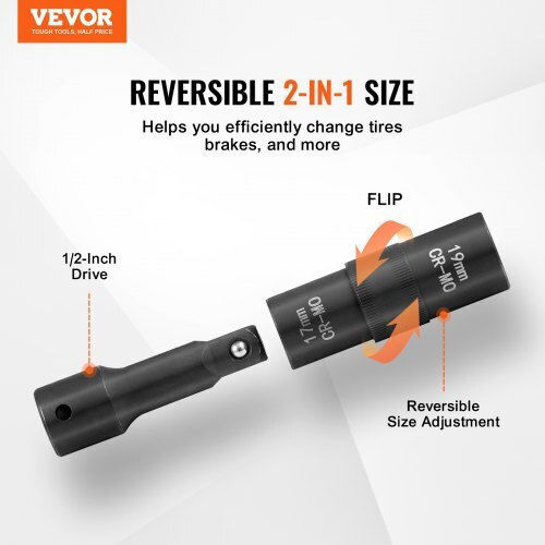 Vevor Καρυδάκι Εξάγωνο με Καρέ Υποδοχής 1/2" Διάμετρος 1/2" / 115 / 55