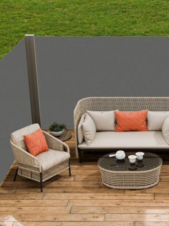 Vevor Faltbare Seitenmarkise 79''x236'' Grau Ksscp200x600qpnqgv0