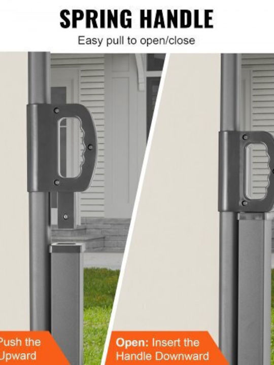 Vevor Folding Side Awning 79''x 236'' Beige Ksscp200x600hpszpv0