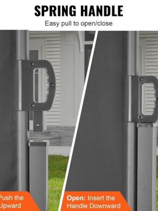 Vevor Faltbare Seitenmarkise 79''x236'' Grau Ksscp200x600qpnqgv0