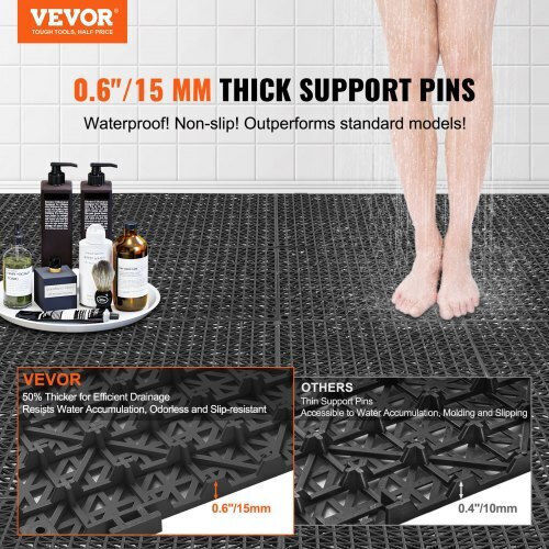 Vevor Плочка за градински под от PVC 30x30бр 12бр