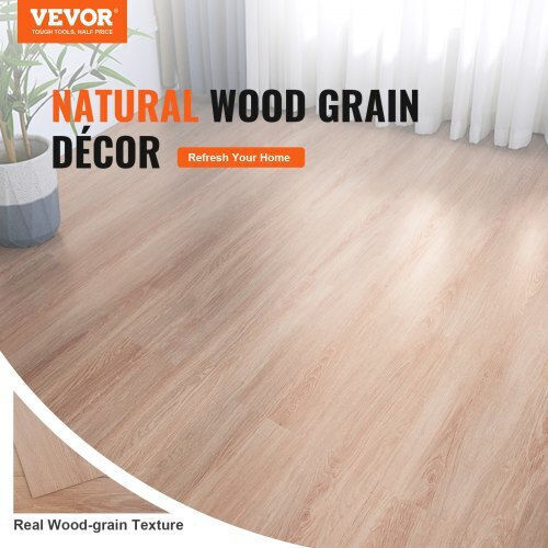 Vevor Set Plastic Floor Vinyl with 36 Tiles 2.5mm L91.44cmxW15.24cm