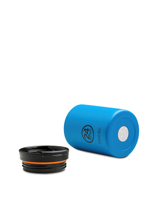 24Bottles Inox Thermo Lunch Box Travel Tumbler Blue 350ml