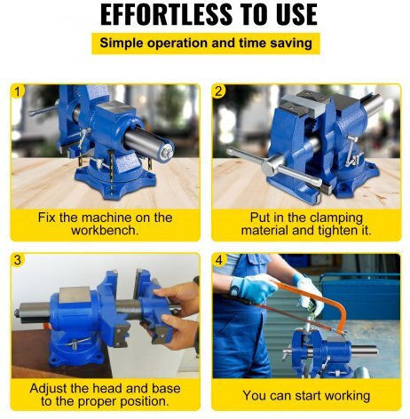 Vevor Rotating Vise Made of Cast Iron with Maximum Opening 127mm