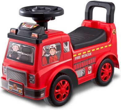 Vevor Fire Rescue Αυτοκινητάκι Ride On για 12+ μηνών Κόκκινο
