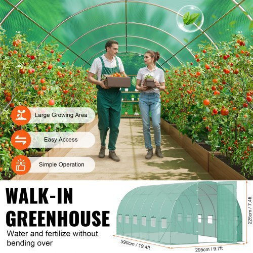 Vevor SDXWS20X10X7C44VZV0 Θερμοκήπιο Τούνελ 5.9x2.95x2.25m