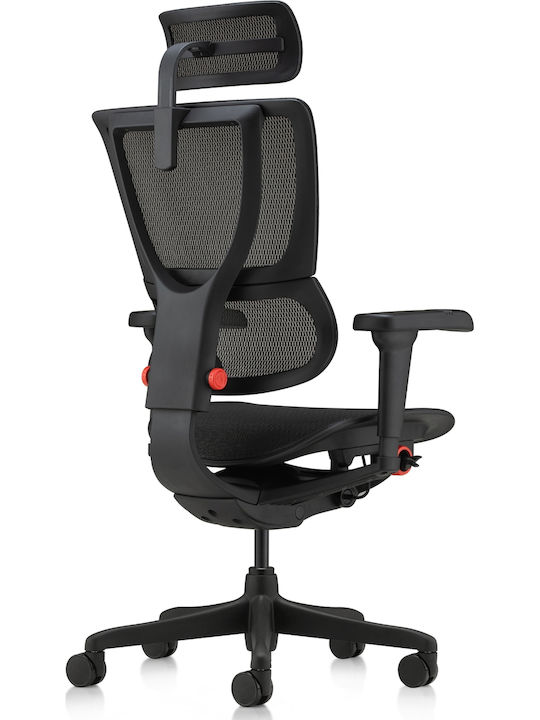 Comfort Workspace Ergohuman Badge Καρέκλα Gaming Δερματίνης Μαύρη