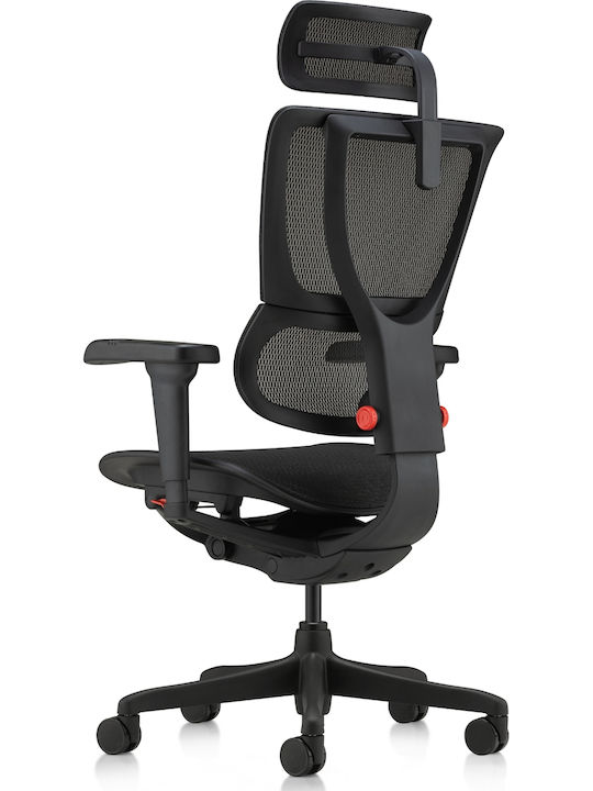 Comfort Workspace Ergohuman Badge Καρέκλα Gaming Δερματίνης Μαύρη