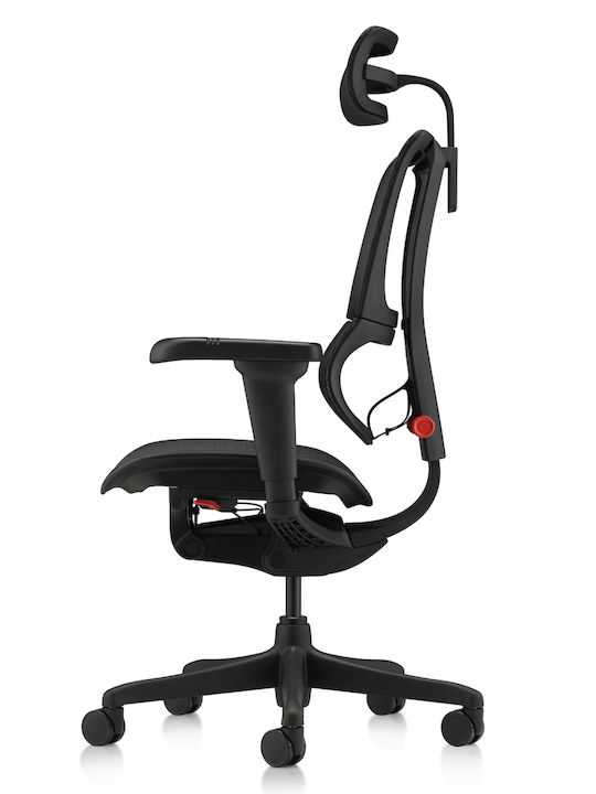 Comfort Workspace Ergohuman Badge Καρέκλα Gaming Δερματίνης Μαύρη