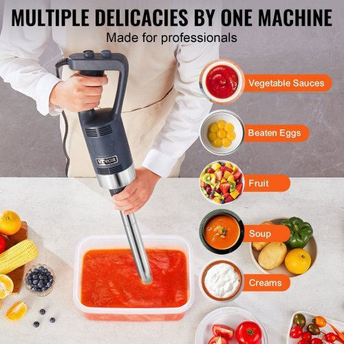 Vevor Commercial Hand Blender 500W with Shaft 16mm