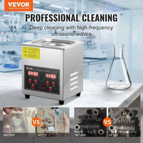 Vevor Ultrasonic Cleaner 2lt with Digital Timer