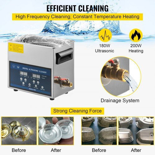 Vevor Ultrasonic Cleaner 6lt with Mechanical Timer