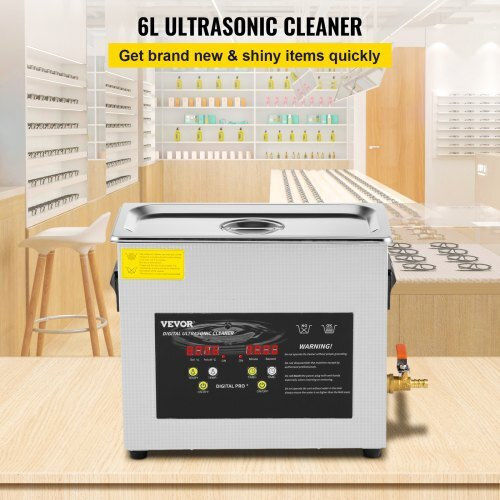 Vevor Ultrasonic Cleaner 6lt with Digital Timer