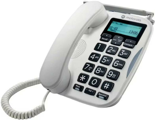 Motorola Fw500 Ασύρματο Τηλέφωνο IP Λευκό