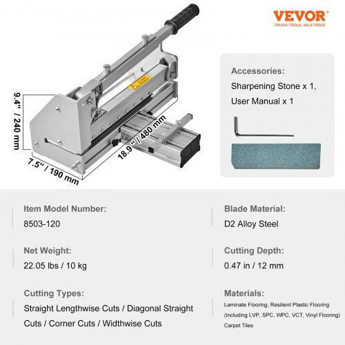 Vevor Fliesenschneider Handbuch 330mm