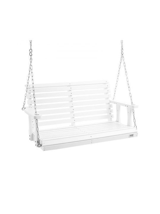 Wooden Veranda Swing Vevor 4 Ft White Garden Swing Chains 880 Lbs Capacity Mlqqcmk4yc0004zalv0