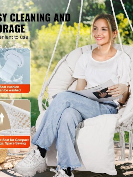 Hanging Hammock Chair Vevor Cushion Indoor & Outdoor Space Xgsdysyqyxkzhtr7jv0