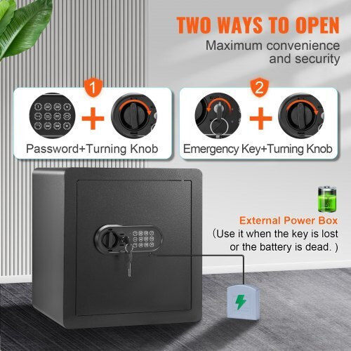 Vevor Safe with Digital Lock L43xW33xH40cm LSBXXHSLSLF186U0WV0