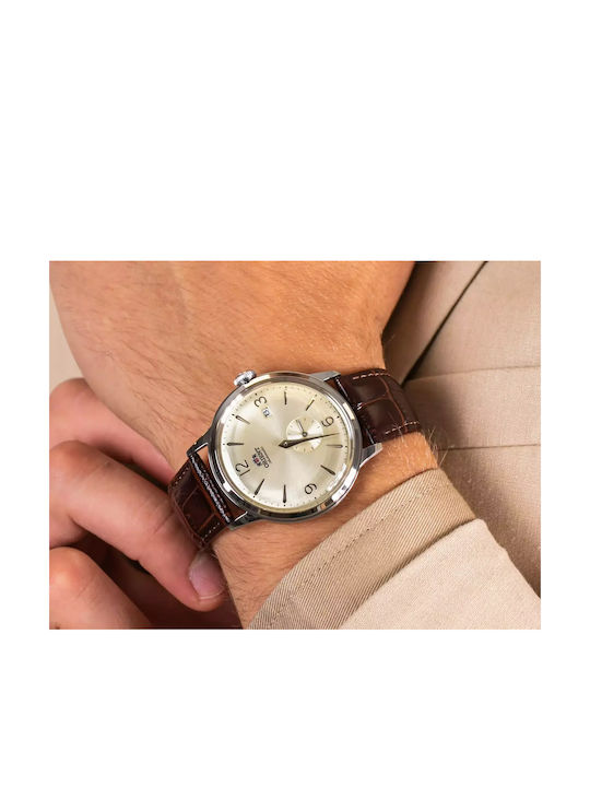 Orient Bambino Men's Watch 40.5mm Automatic with Brown Leather Strap