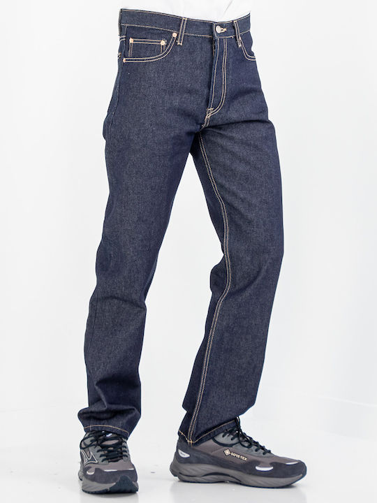 Pantaloni De Blugi Pentru Bărbați Cu Fit Slim Albastru Marin