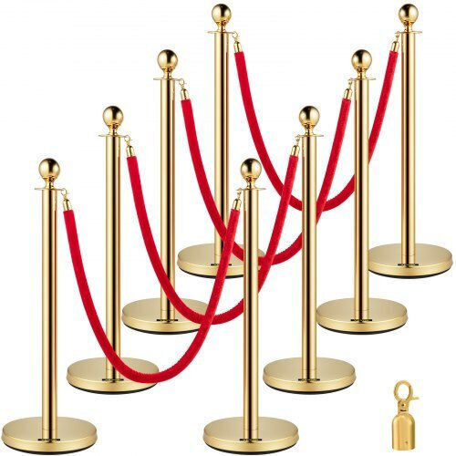 Vevor Safety Barrier Post Gold 1.5m GLZJSQTHR8JT00001V0