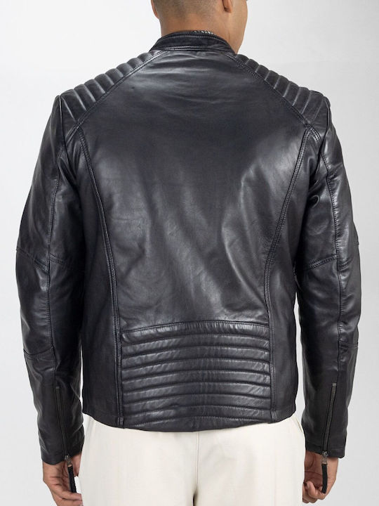 Jachetă de Piele BLACK