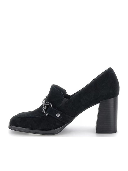 Δερμάτινα Γυναικεία Loafers σε Μαύρο Χρώμα