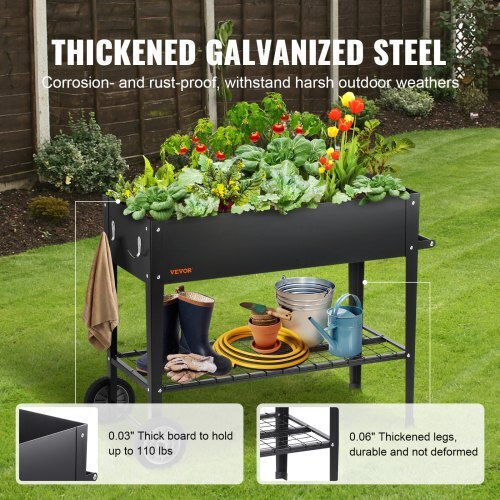 Vevor Topf Metallisch Black 108x50x80cm.