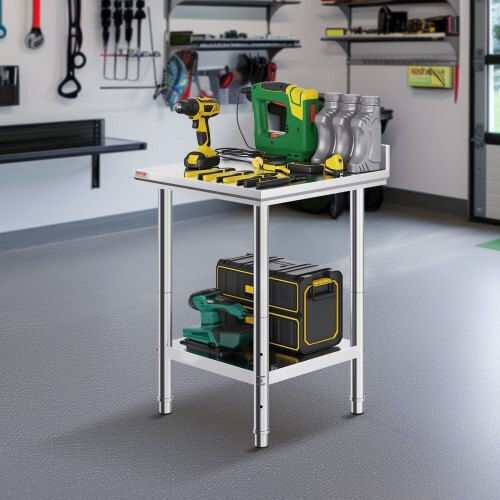 Vevor Steel Workbench L60xD60xH88cm
