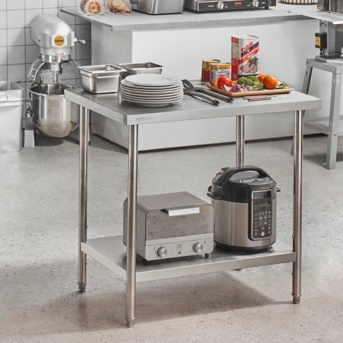 Vevor Masă din oțel inoxidabil L60.96xl91.44xH86.36cm